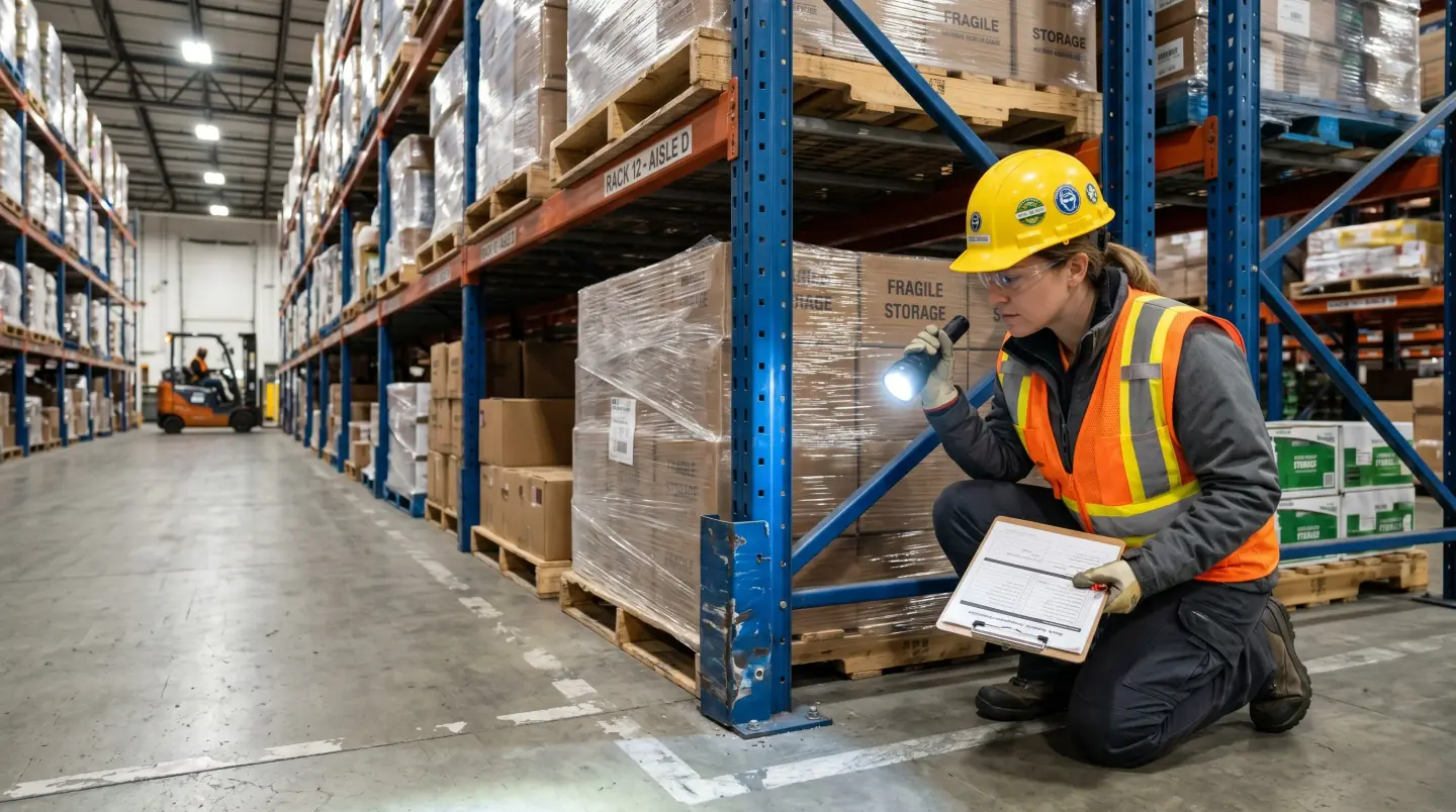Pallet racking inspection and repair services in a Greater Houston warehouse